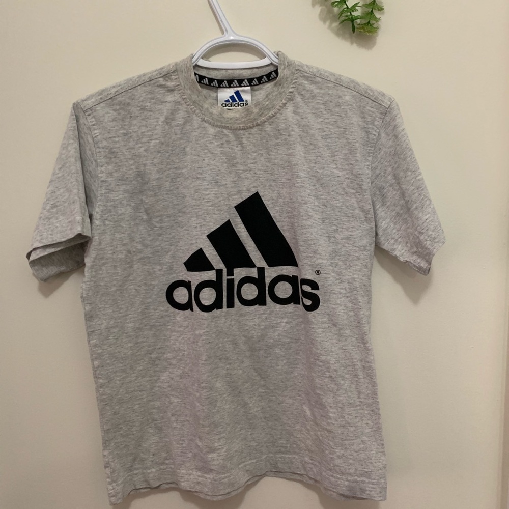 Adidas Grey Cropped T-Shirt - Picture 2 of 5
